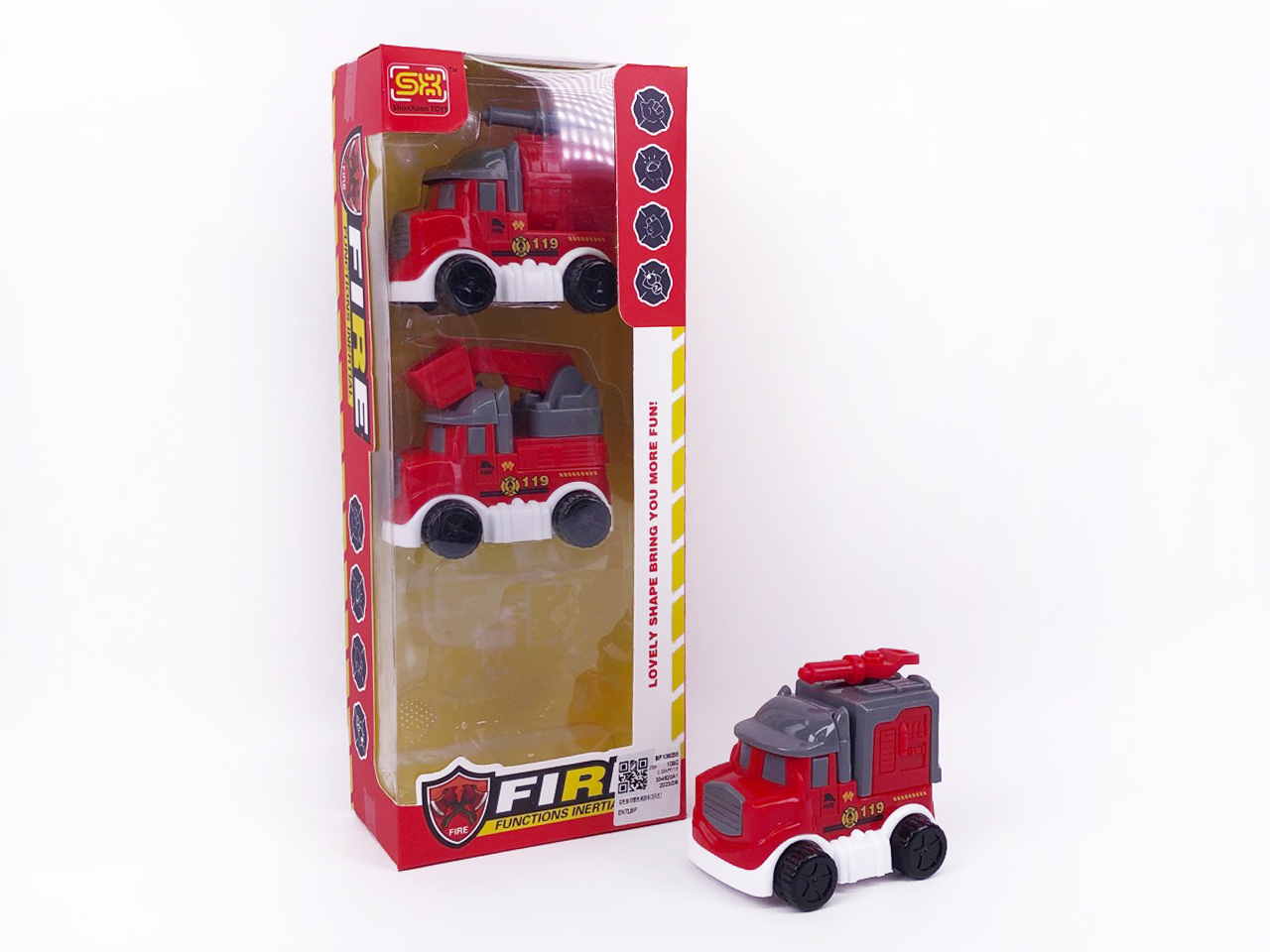 Friction Fire Engine(3in1) toys