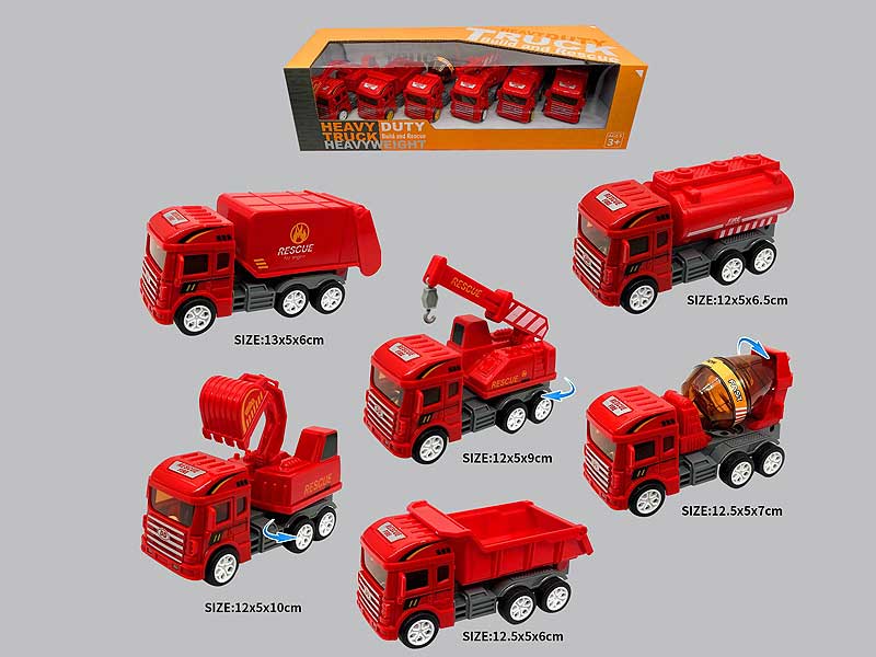 Friction Rescue Car(6in1) toys