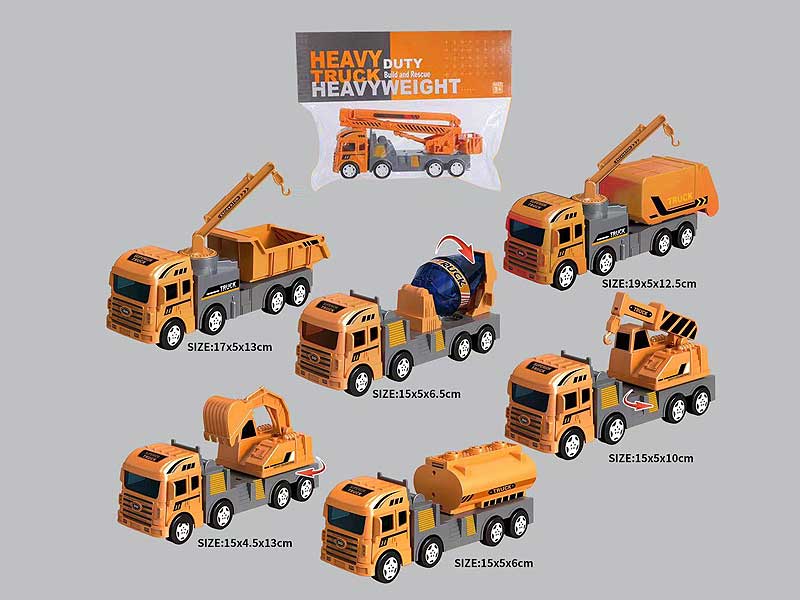 Friction Construction Truck(6S) toys