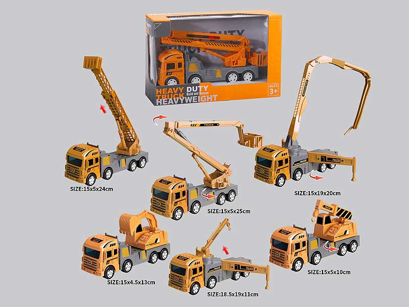 Friction Construction Truck(6S) toys