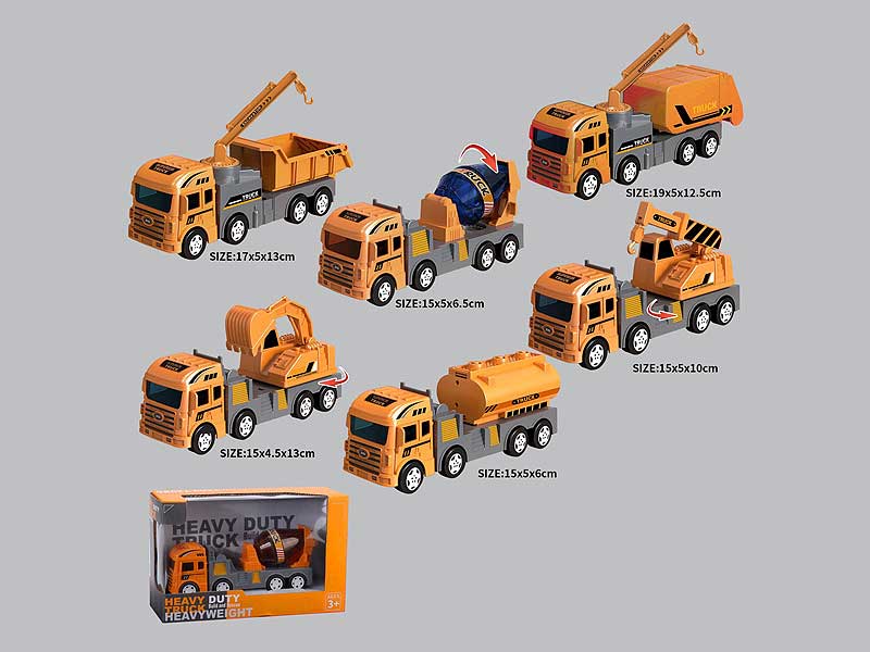 Friction Construction Truck(6S) toys