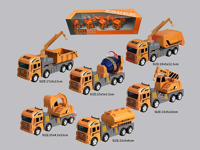 Friction Construction Truck(4in1) toys