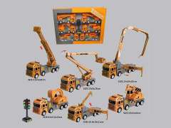 Friction Construction Truck Set(6in1) toys