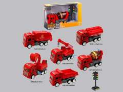 Friction Rescue Car Set(6S) toys