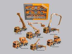 Friction Construction Truck Set(6in1)