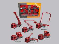 Friction Rescue Car Set(6in1)