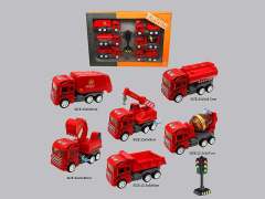 Friction Rescue Car Set(6in1)