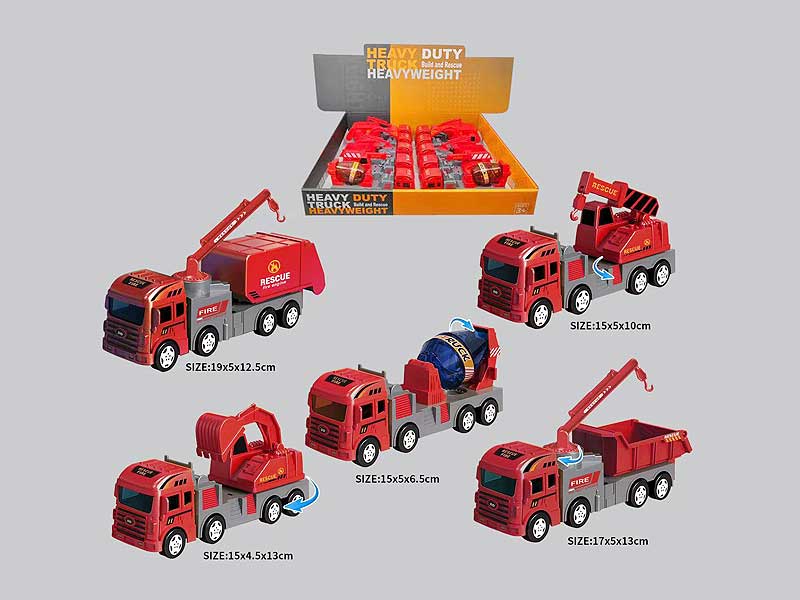 Friction Rescue Car(10in1) toys