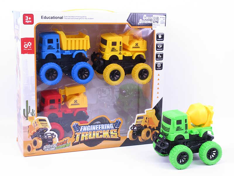 Friction Construction Truck(4in1) toys