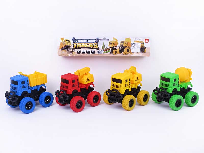 Friction Construction Truck(4in1) toys