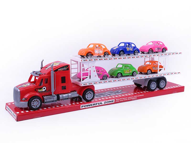 Friction Double Deck Trailer toys