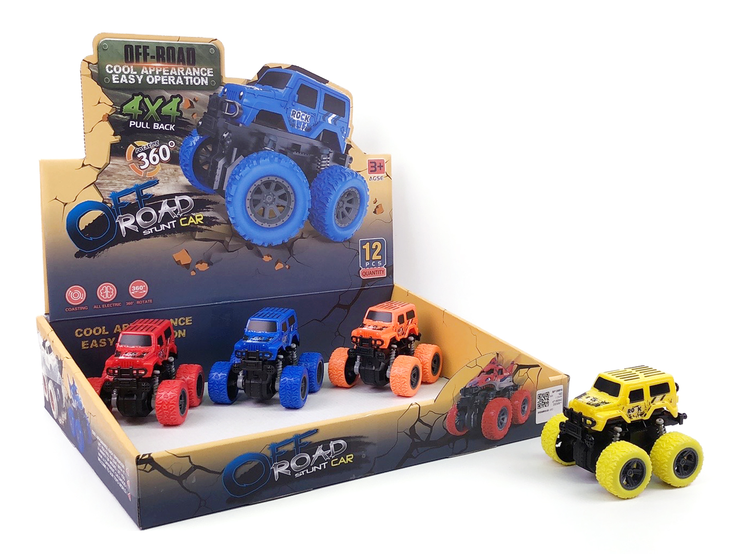 Friction Stunt Jeep(12in1) toys