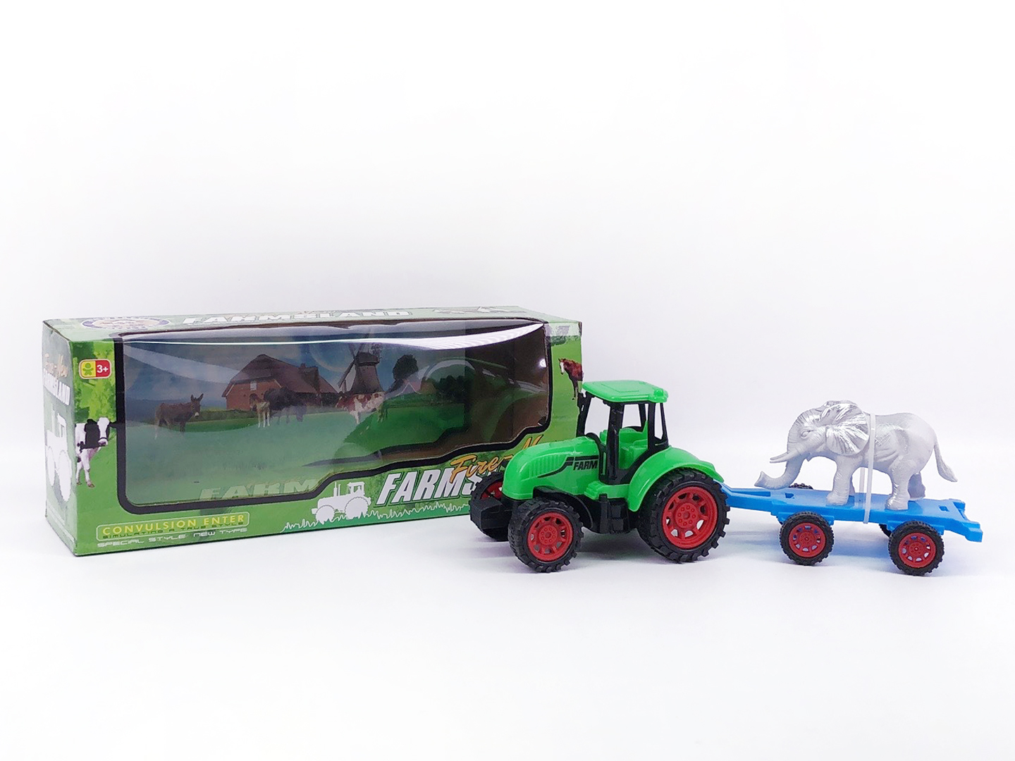 Friction Farmer Tractor Set toys