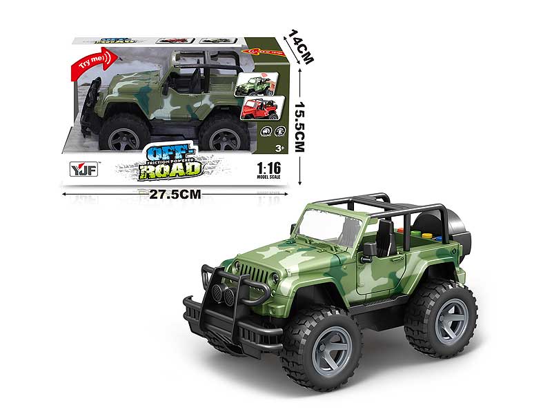 1:16 Friction Jeep W/L_S toys