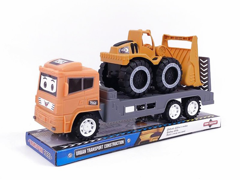 Friction Truck Tow Free Wheel Bulldozer toys