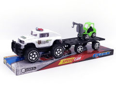 Friction Cross-country Police Car Tow Free Wheel Construction Truck(4S4C)