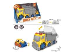 Friction Construction Truck W/L_S toys