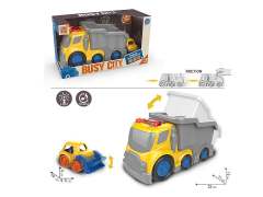 Friction Construction Truck W/L_S toys