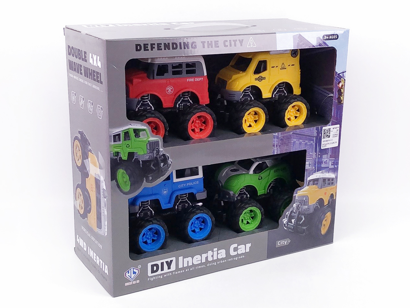 Friction Diy Car(4in1) toys