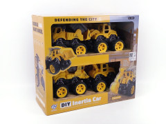 Friction Diy Construction Truck(4in1)