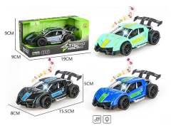 Friction Police Car W/L_M(3C) toys