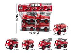 Friction Fire Engine Set(4in1) toys