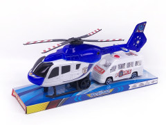 Fricton Helcopter & Free Wheel Police Car toys