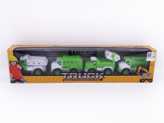 Friction Sanitation Truck(4in1) toys