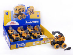 Friction Diy Transforms Construction Truck(8in1)
