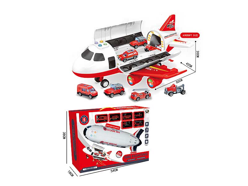 Friction Fire Fighting Storage Aircraft W/L_M toys