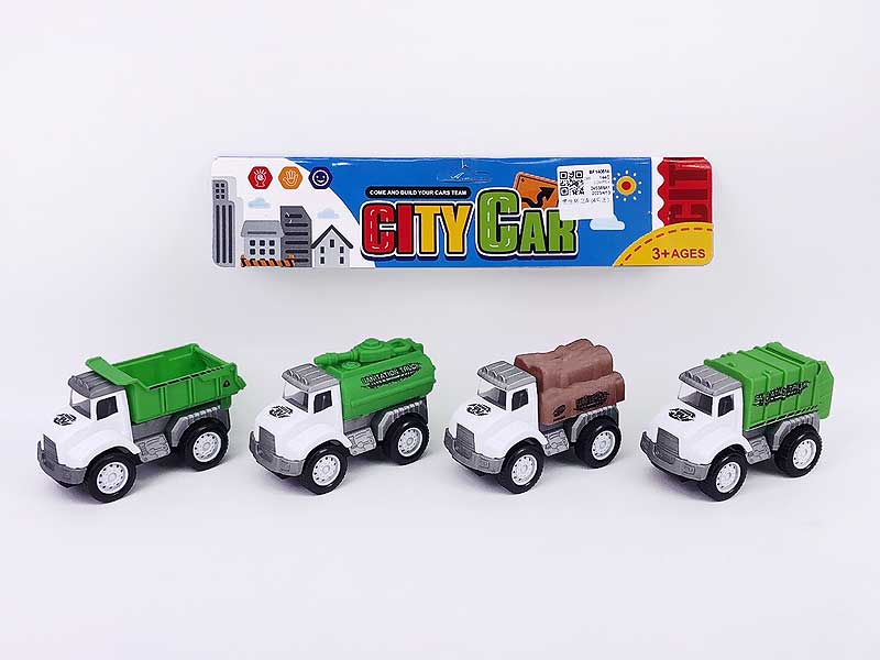 Friction Sanitation Truck(4in1) toys