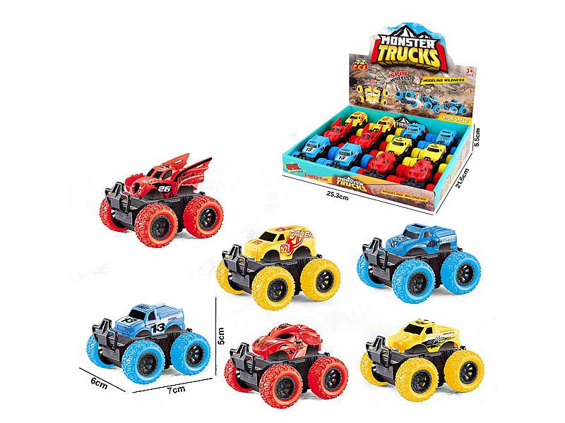 Friction Cross-country Car(12in1) toys