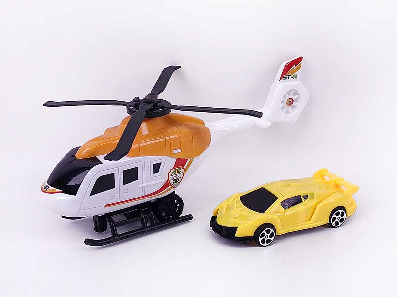 Fricton Helcopter & Pull Back Plane toys