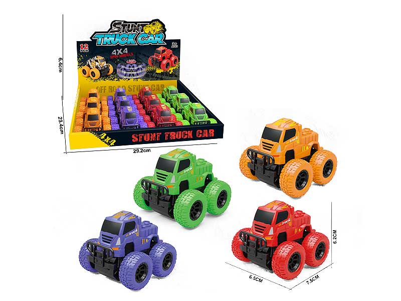 Friction Stunt Cross-country Car(12in1) toys