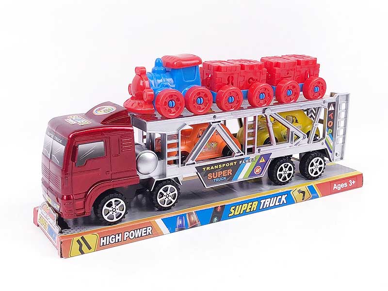 Friction Double Deck Trailer(2C) toys