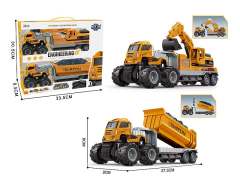 Die Cast Construction Truck Friction(2in1)