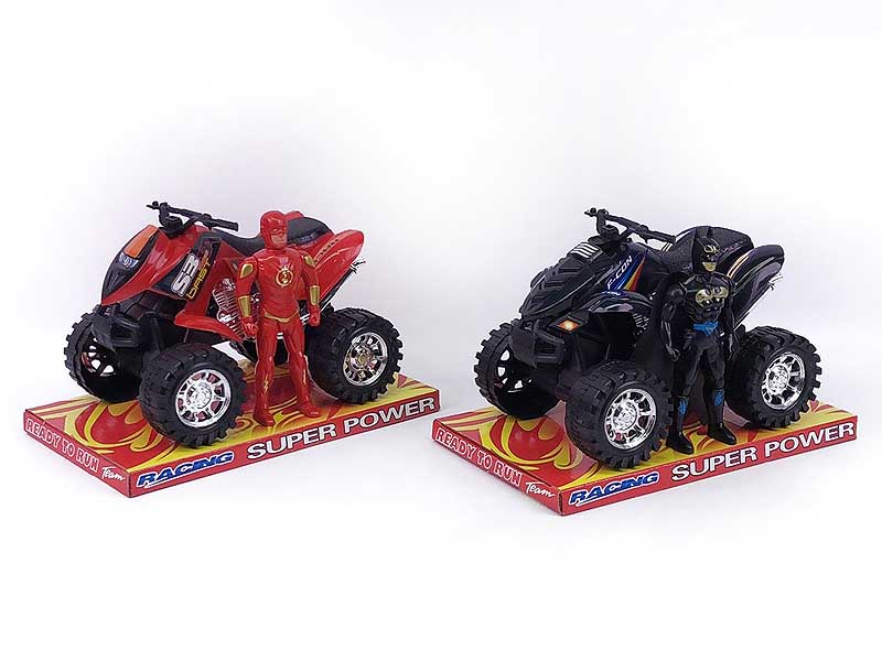 Friction Motorcycle & Super Man W/L(2S) toys
