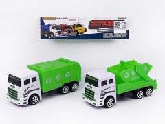 Friction Sanitation Truck(2in1) toys