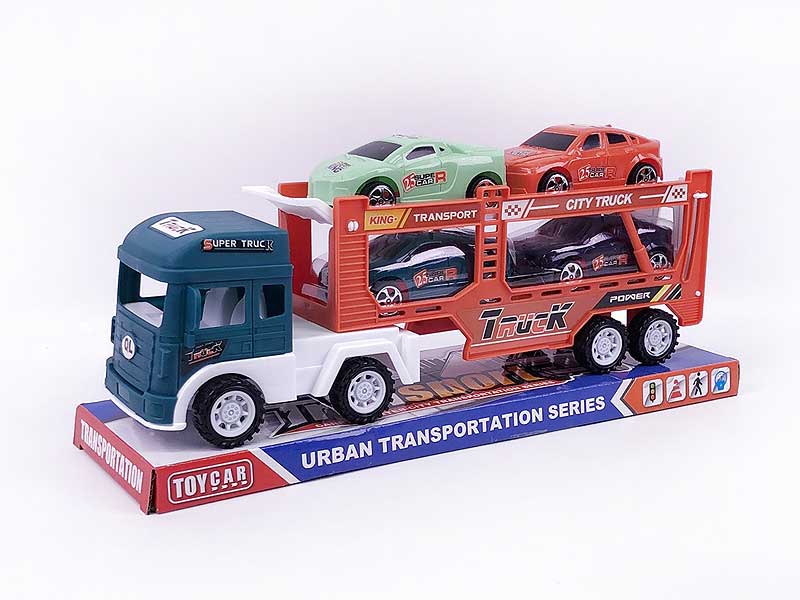 Friction Double Deck Trailer toys