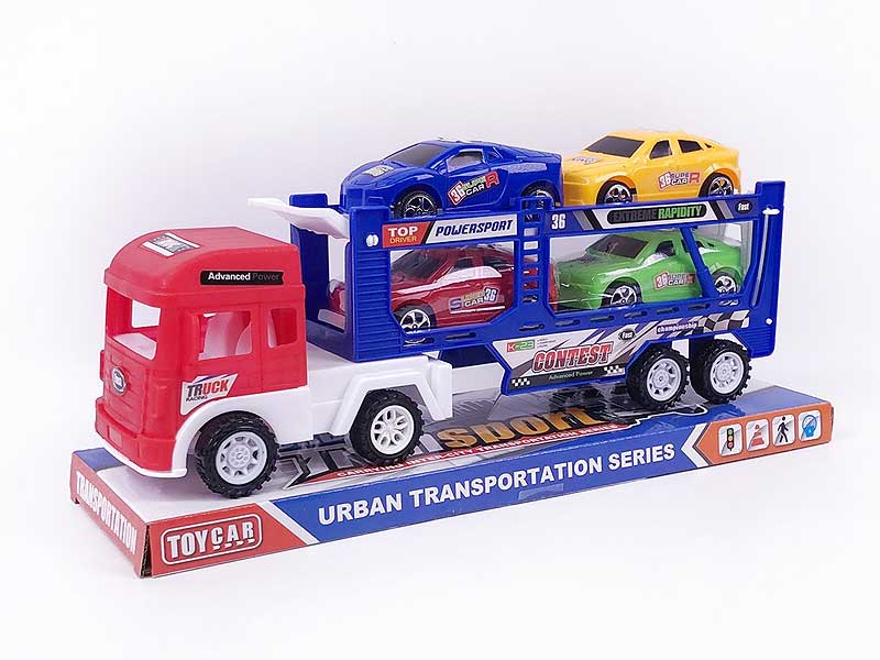 Friction Double Deck Trailer toys