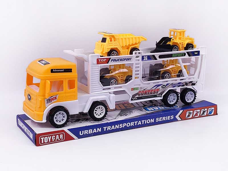 Friction Double Deck Trailer toys