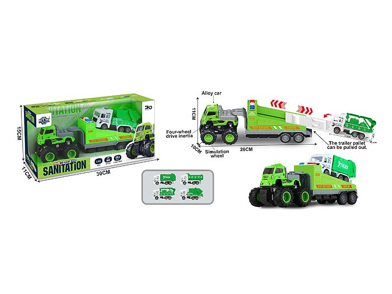 Die Cast Rescue Trailer Friction toys