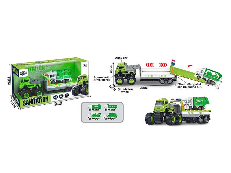 Die Cast Rescue Trailer Friction toys