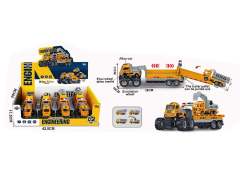 Die Cast Rescue Trailer Friction(4in1) toys