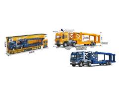 Die Cast Double Deck Trailer Friction W/L_S(2C) toys