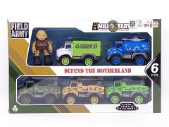 Friction Military Car Set(5in1)