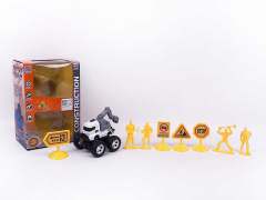 Friction Construction Truck Set(4S) toys