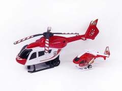 Fricton Helicopter & Free Wheel Plane toys