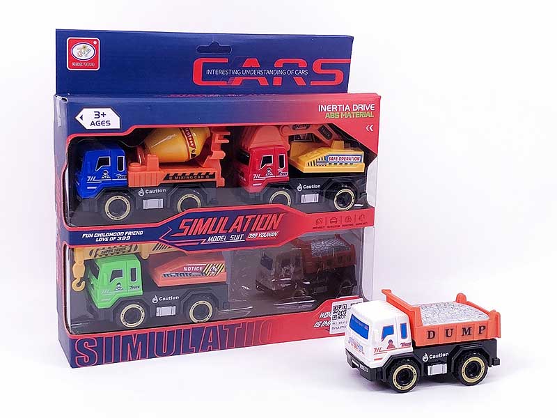 Friction Construction Truck(4in1) toys