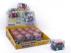 Friction School Bus W/L(12in1) toys